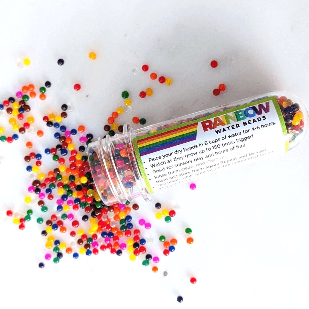 Sensory jungle deals rainbow water beads